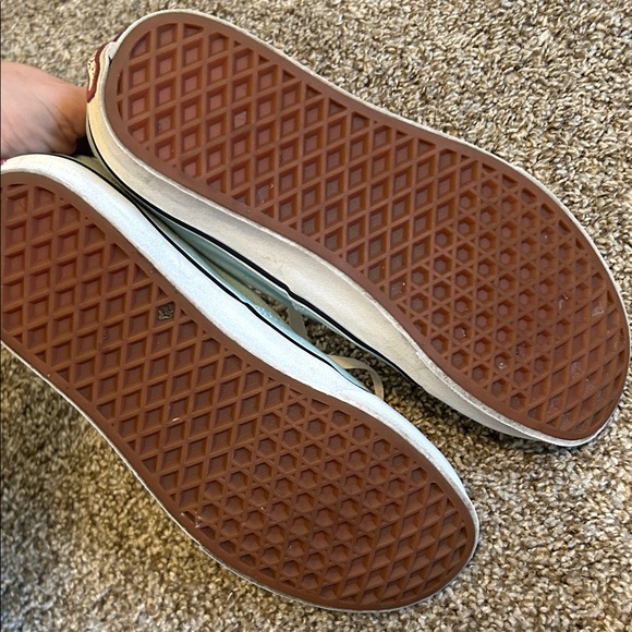 Vans Aqua Canvas Sneakers with White Accents - Picture 8 of 8